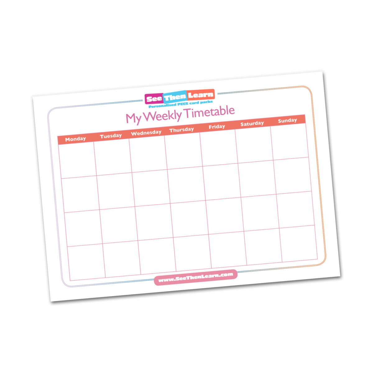 My Weekly Timetable - Image 4