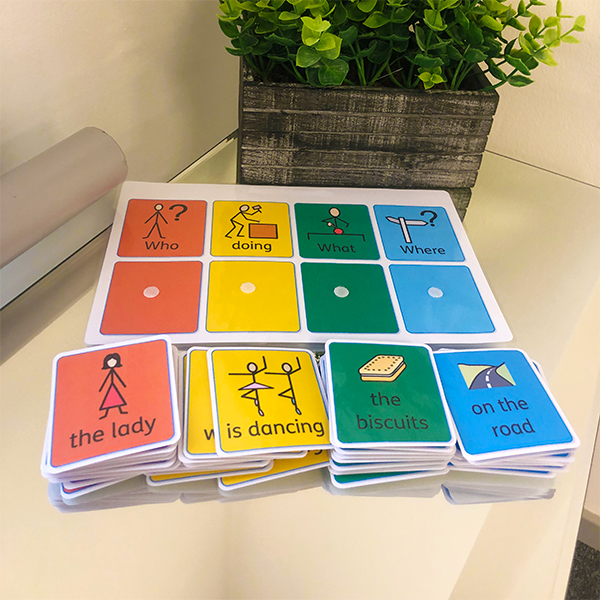 Sentence Building Board and Tiles Set from See Then Learn